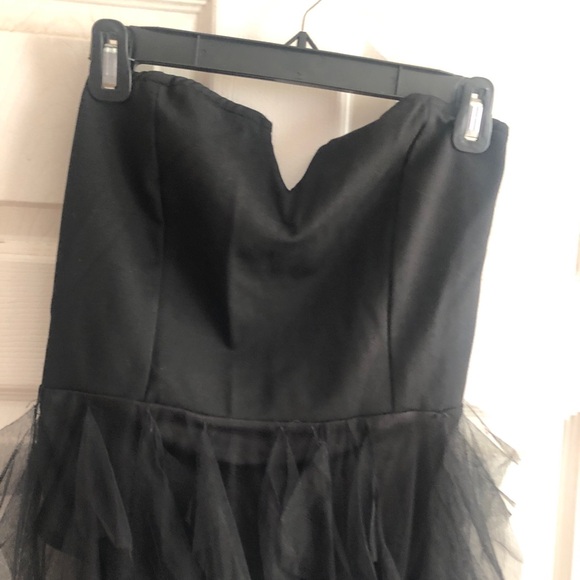 strapless bodysuit with mesh skirt long maxi sz L - Picture 8 of 8